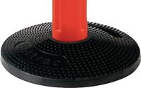 Gurtpfosten einfach D83xH970mm rot Gurt neon/gelb Fuß VG VIA GUIDE