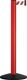 Gurtpfosten einfach D83xH970mm rot Gurt rot/weiß Fuß VG VIA GUIDE