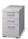 Standcontainer Belo H720-760xB428xT800mm grau 2Schubl.1 Ausz.f.Hängeregistratur