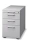 Standcontainer Belo H720-760xB428xT800mm grau 2Schubl.1 Ausz.f.Hängeregistratur