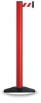 Gurtpfosten einfach D83xH1000mm Pfosten rot Gurt rot/weiß VIA GUIDE