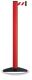 Gurtpfosten einfach D83xH1000mm Pfosten rot Gurt rot/weiß VIA GUIDE