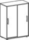 Schiebetürenschrank, NW-Nr.: 9102490025 mit 2 Böden, H1104xB800xT420mm Buche