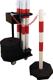 Sperrpfostenset STA rot/weiß m.Transportwagen D60xH1000mm 6Pfosten u.Kette à 25m