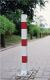 Sperrpfosten STA rot-weiß kippbar,z.Einbetonieren Zylinderschl.