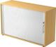Rollladenschrank H748xB1200xT400mm Buche/silber Rolllade silber