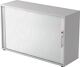 Rollladenschrank H748xB1200xT400mm lichtgrau/silber Rolllade silber
