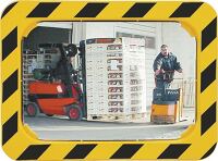 Sicherheits-/Verkehrsspie, NW-Nr.: 9000490215 gel H400xB600mm, Kunststoff,gelb/schwarz f.2 Richtungen 9m SPL  