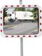 Verkehrsspiegel H600xB800mm Kunststoff,rot/weiß 22m DANCOP