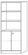 Schrank H2004xB800xT420mm Ahorndekor/silber 2 Türen H.1270mm Knaufgriff