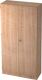Flügeltürenschrank H2004xB1000xT420mm Nussbaum abschl.Drehknauf