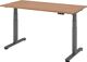 Schreibtisch Teda H635-1285xB1600xT800mm Nussbaumdek.Rechteckform elektr.höhenv.