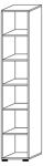 Regal Teda H2156xB400xT400mm Nussbaumdekor 6 OH