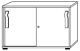 Schrank H748xB1200xT400mm m.2 Schiebetüren Ahorn Wellengriff abschließbar