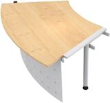 Anbautheke H680-760xB1715xT1000mm Ahron rund 45 Grad