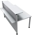 Grundtheke H1040-1120xB1715xT1000mm lichtgrau gerade