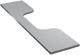 Bildschirmplatte B600xT210mm silber gerade