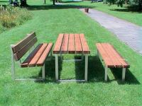Parkbank L2000xB670xH770mm Fichte 50kg teak MEILLER