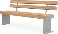 Parkbank BANK CUBE 80X100 DN/RL L2000xB615xH875mm Lärche 92kg natur MEILER