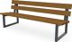Parkbank L2000xB670xH770mm Fichte 60kg Bohlenstärke 40x120mm teak MEILLER