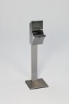 Standascher H1090xB310xT310mm silber VA VAR