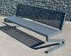 Parkbank L1540xB610xH860mm STA 74kg grau MEILLER