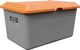 Streugutbehälter L1210xB820xH670mm 400l GFK grau/orange o.Entnahmeöffnung CEMO