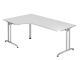 Schreibtisch Pro-B H720xB2000xT1200mm weiß Winkelf.R/L Kufe