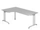 Schreibtisch Pro-B H720xB2000xT1200mm lichtgrau Winkelf.R/L Kufe