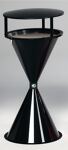 Standascher D445xH900mm schwarzgrau m.Dach ASA-Kunststoff VAR