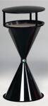 Standascher D445xH900mm schwarzgrau m.Dach ASA-Kunststoff VAR