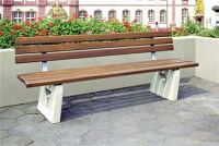 Parkbank Belattung Douglasie L.2000mm z.Einbetonieren/Eingrab.o.Armlehnen