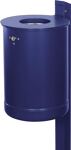 Abfallbehälter H515xØ380mm 50l kobaltblau ungelocht m.Rechteckständer RENNER