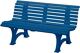 Parkbank L1500xB640xH800mm Ku. 17,5kg weiß