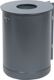 Abfallbehälter H475xØ340mm 35l verz.ungelocht Befestigungsschiene RENNER