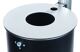 Abfallbehälter H515xØ380mm 50l schwarz Befestigungsschiene RENNER