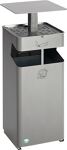 Kombiascher H880xB350xT350mm silber quad.Stahlbl.VAR