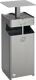 Kombiascher H880xB350xT350mm silber quad.Stahlbl.VAR