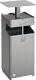 Kombiascher H880xB350xT350mm silber quad.Stahlbl.VAR