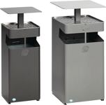 Kombiascher H880xB350xT350mm eisenglimmer quad.Stahlbl.VAR