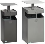 Kombiascher H920xB450xT450mm silber quad.Stahlbl.VAR