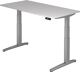 Schreibtisch A-ktiv H650-1300xB1600xT800mm lichtgrau ger.Form C-Fuß