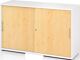 Schrank Teda-Z H748xB1200xT400mm weiß/Ahorndekor 3 OH 2 Schiebetüren zerlegt