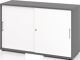 Schrank Teda-Z H748xB1200xT400mm graphit/weiß 3 OH 2 Schiebetüren zerlegt