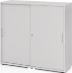 Schrank Teda-Z H1100xB1200xT400mm lichtgrau 3 OH 2 Schiebetüren zerlegt