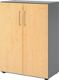 Schrank Teda-Z H1100xB800xT417mm Graphit/Ahorn 3 OH 2 Türen zerlegt