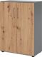 Schrank Teda-Z H1100xB800xT417mm Graphit/Asteiche 3 OH 2 Türen zerlegt
