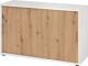 Schrank Teda-Z H748xB1200xT400mm Weiß/Asteiche 2 OH 2 Schiebetüren zerlegt