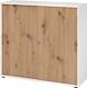 Schrank Teda-Z H1100xB1200xT400mm Weiß/Asteiche 3 OH 2 Schiebetüren zerlegt