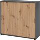Schrank Teda-Z H1100xB1200xT400mm Graphit/Asteiche 3 OH 2 Schiebetüren zerlegt